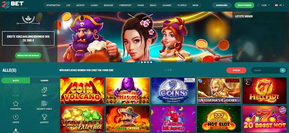 22Bet casino Österreich