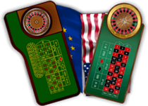 Europäisches und amerikanisches Roulette: Tisch- und Kesselaufteilung