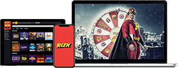 Rizk Casino hat eine mobile Website.