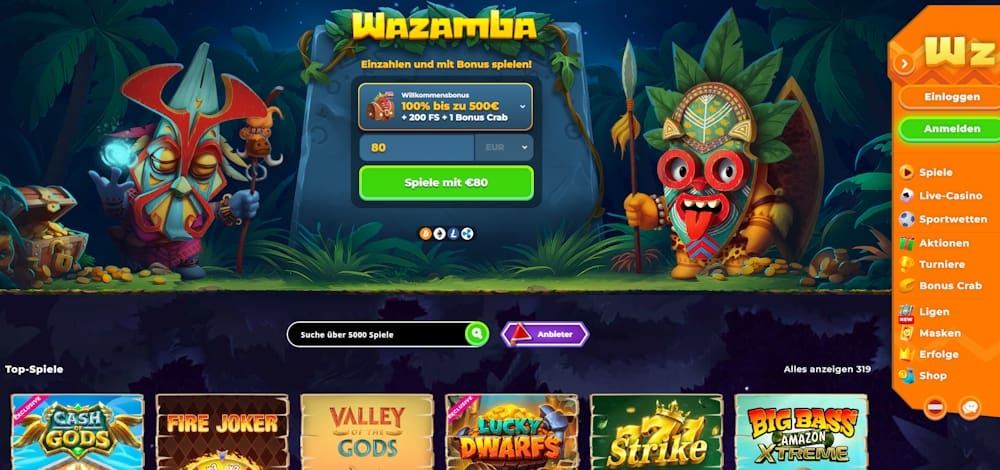 Wazamba casino Österreich